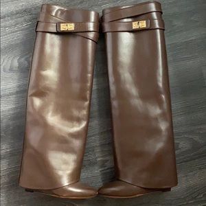 Givenchy* Shark Boot* Gold Hardware*